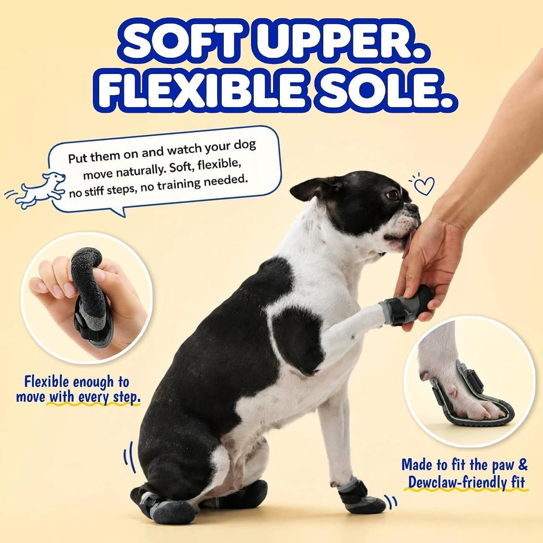 Super-Grippy, Comfortable Sole Dog Summer Shoes for Hot Pavement
