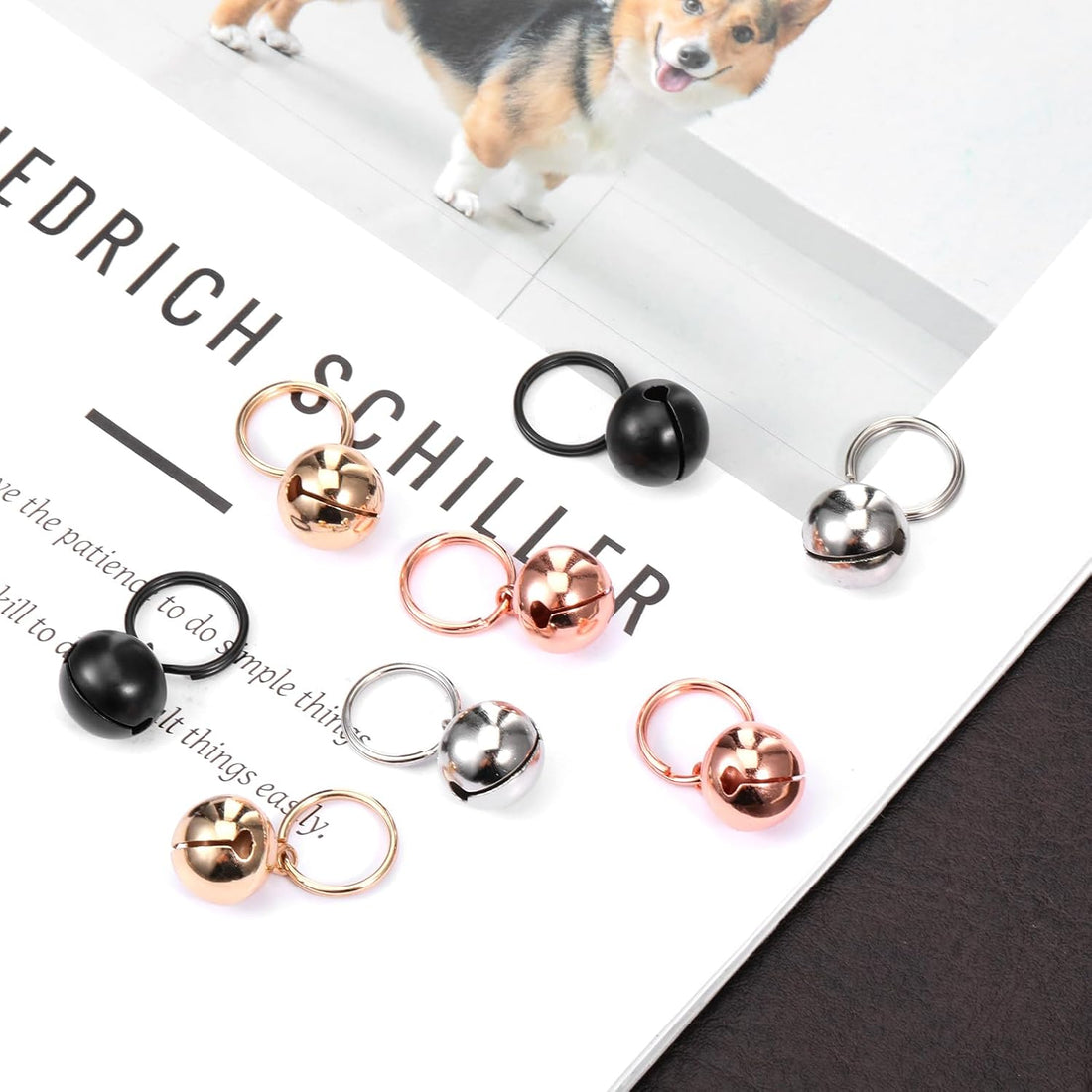 8 Pcs Collar Bells for Small Dogs Cat