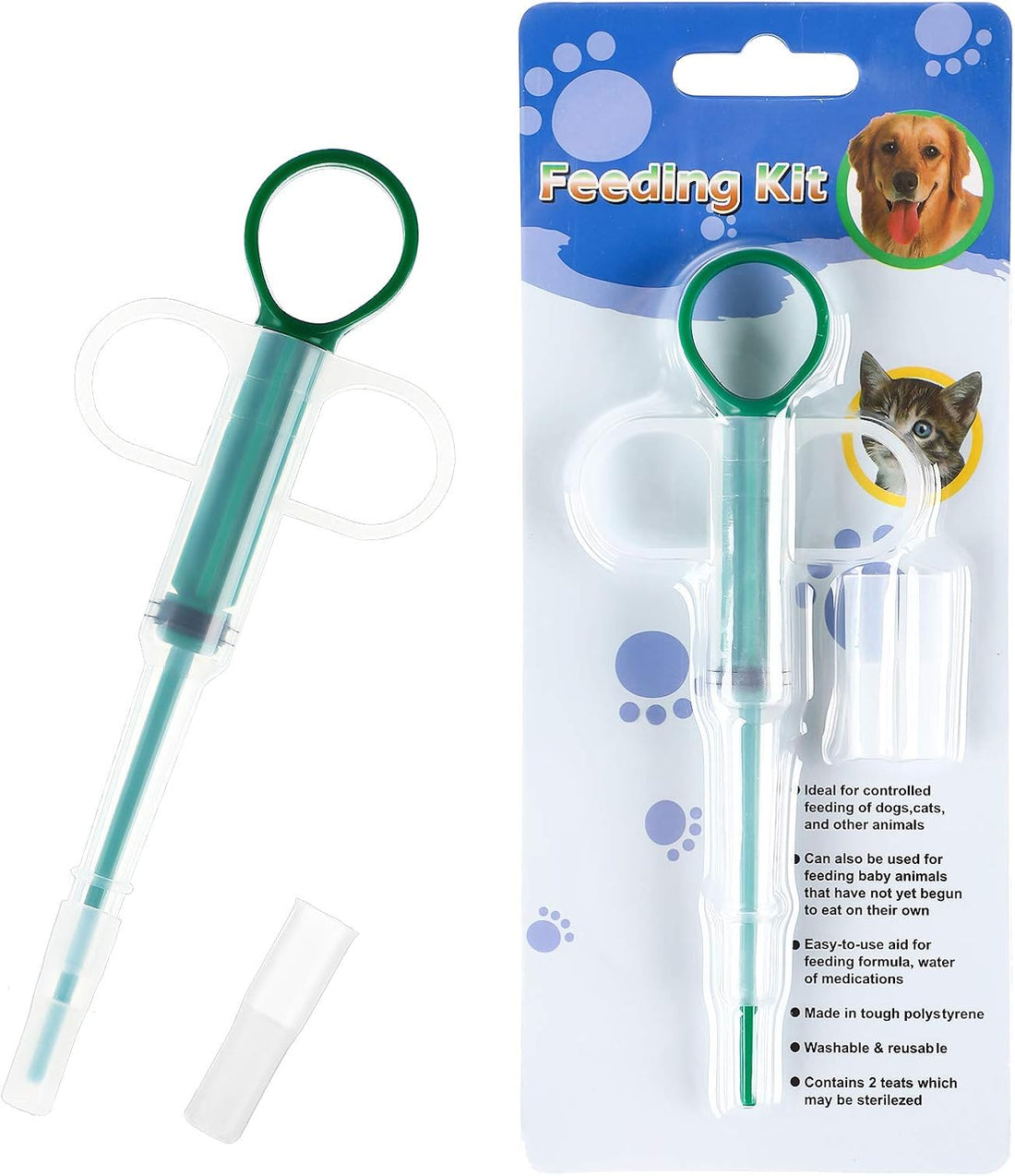 Nuanchu 4 Pcs Cats Pill Shooter Popper for Pet Dogs