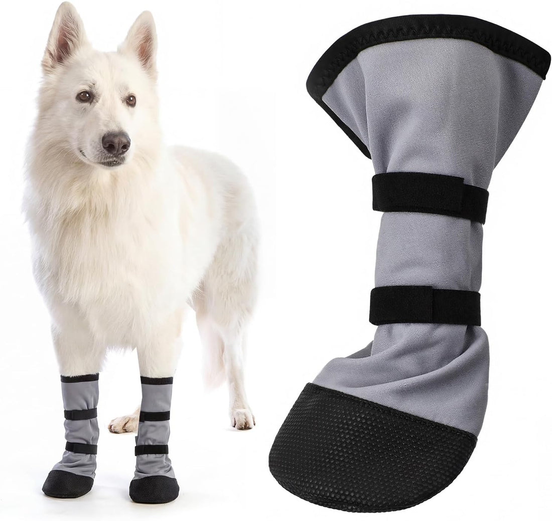 2 Pcs Dog Paw Wound Recovery Boots Non-Slip Dog Protector Boots