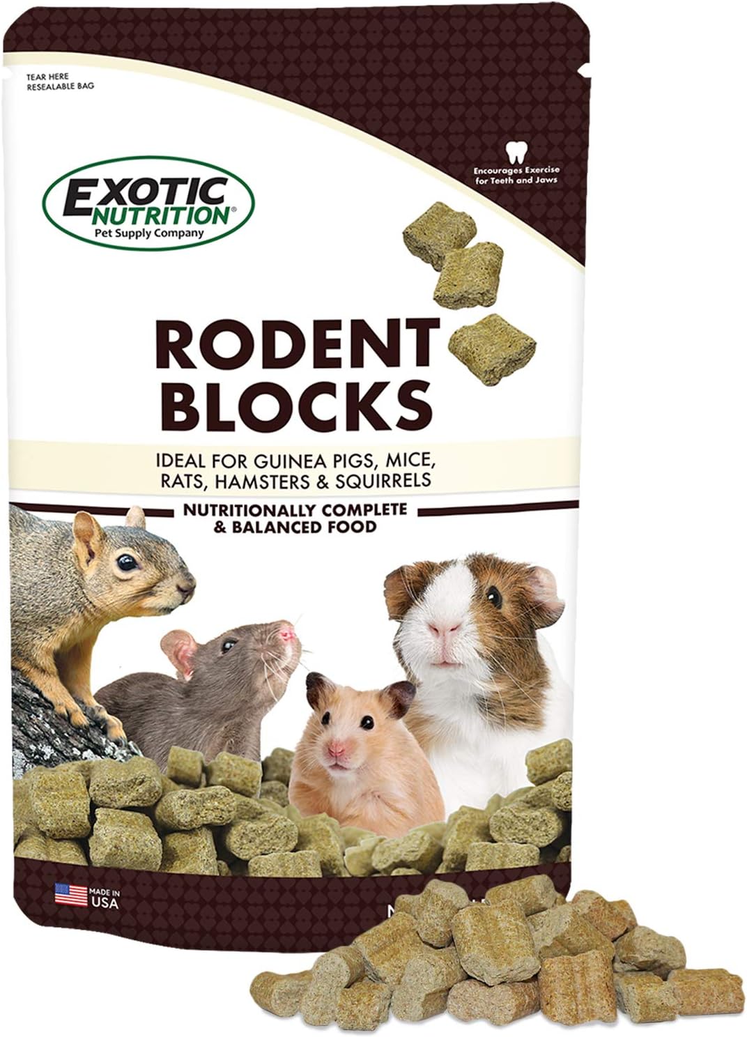 Rodent Blocks - Nutritional Rodent Food - for Rats, Mice, Squirrels