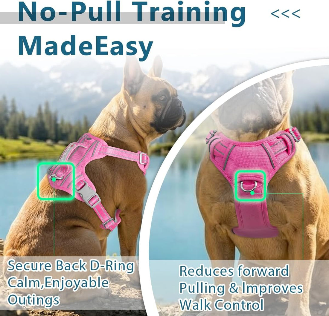 BARKBAY Dog Harness No Pull with ID Tag Pocket - Heavy Duty