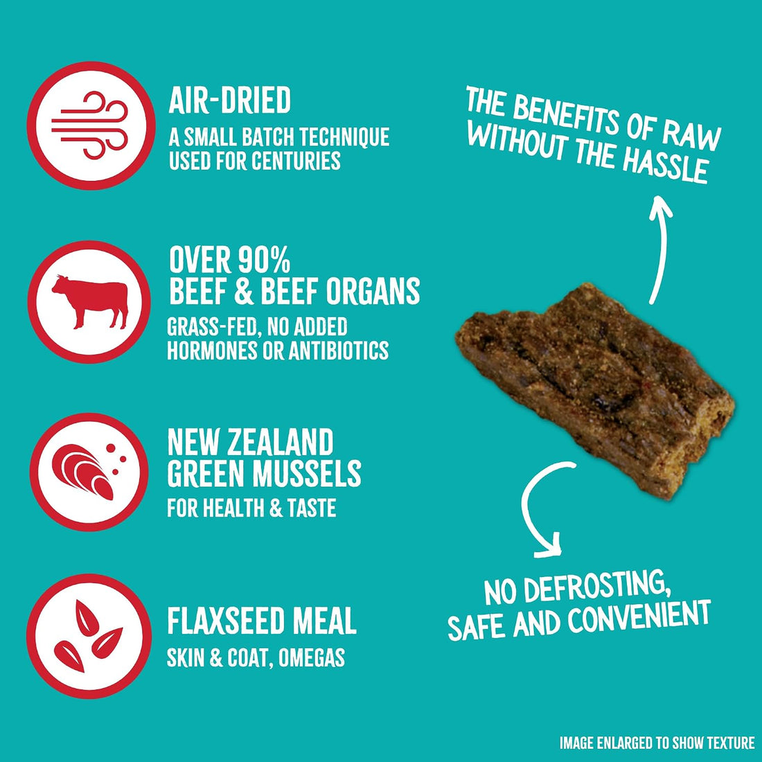 RawTernative Air-Dried Dog Food, Beef & Beef Organs Recipe, 3 lb