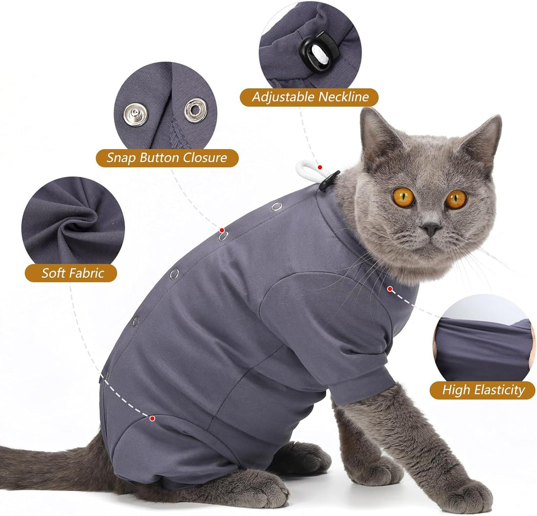 Dotoner Cat Recovery Suit Female Cats After Surgery Spay Soft