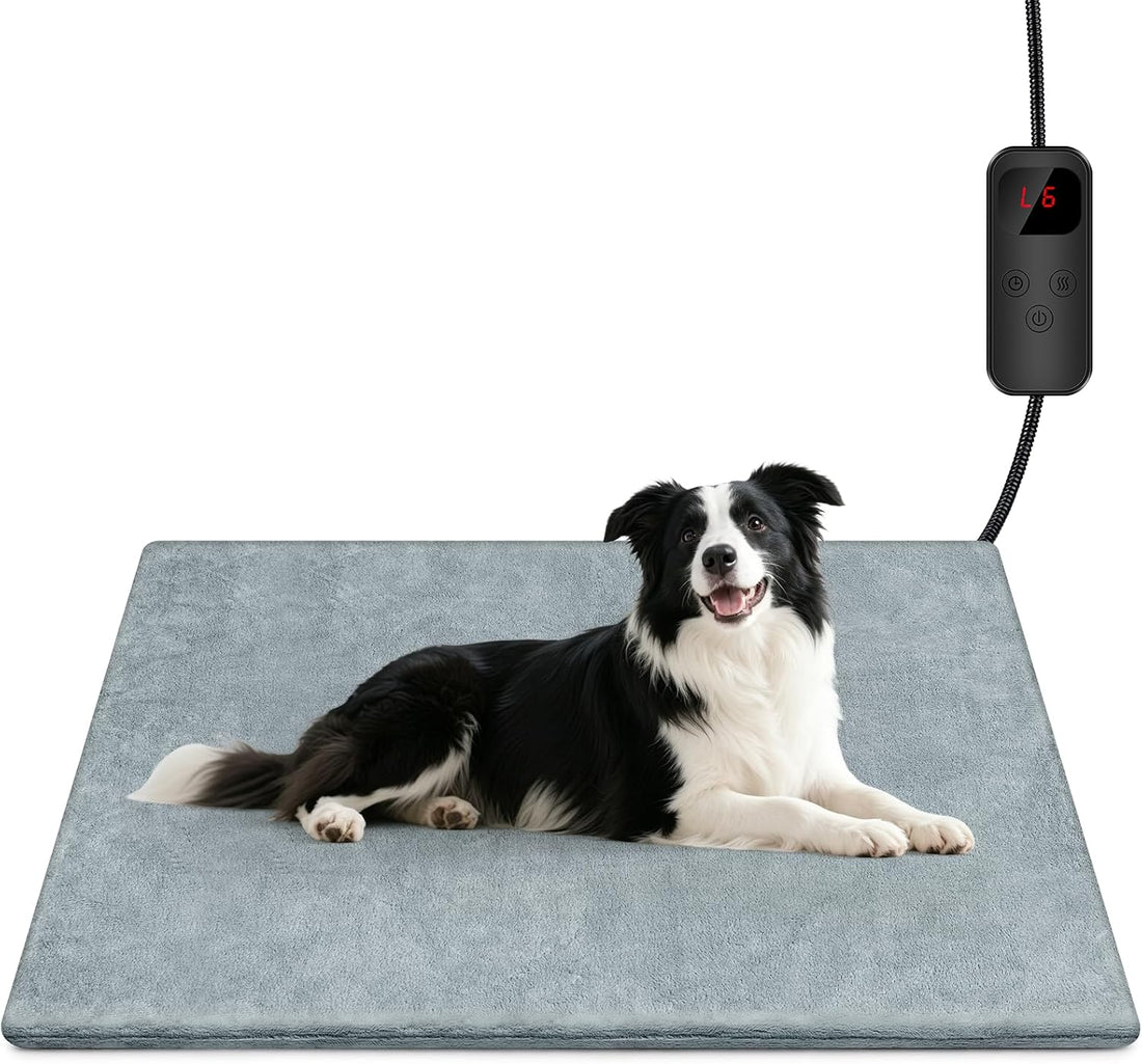 Verla Pet Heating Pad for Cats & Dogs with Timer, 6 Heat Levels