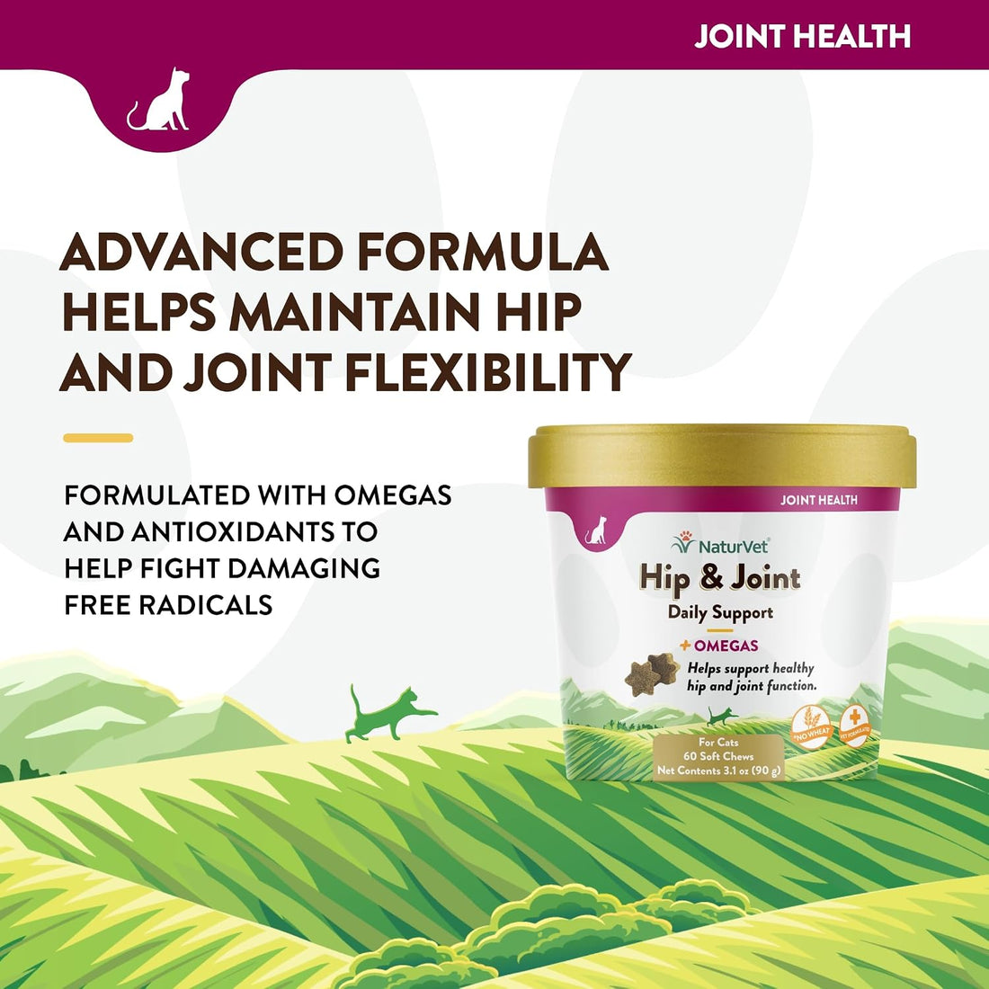 NaturVet Hip & Joint Supplements for Cats