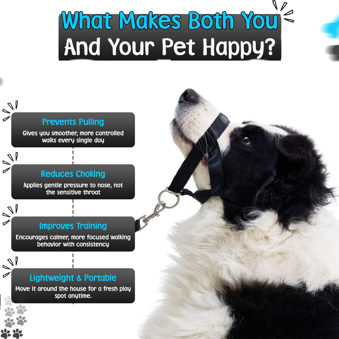 Gentle Leader for Dogs + 2X Free Training Clicker