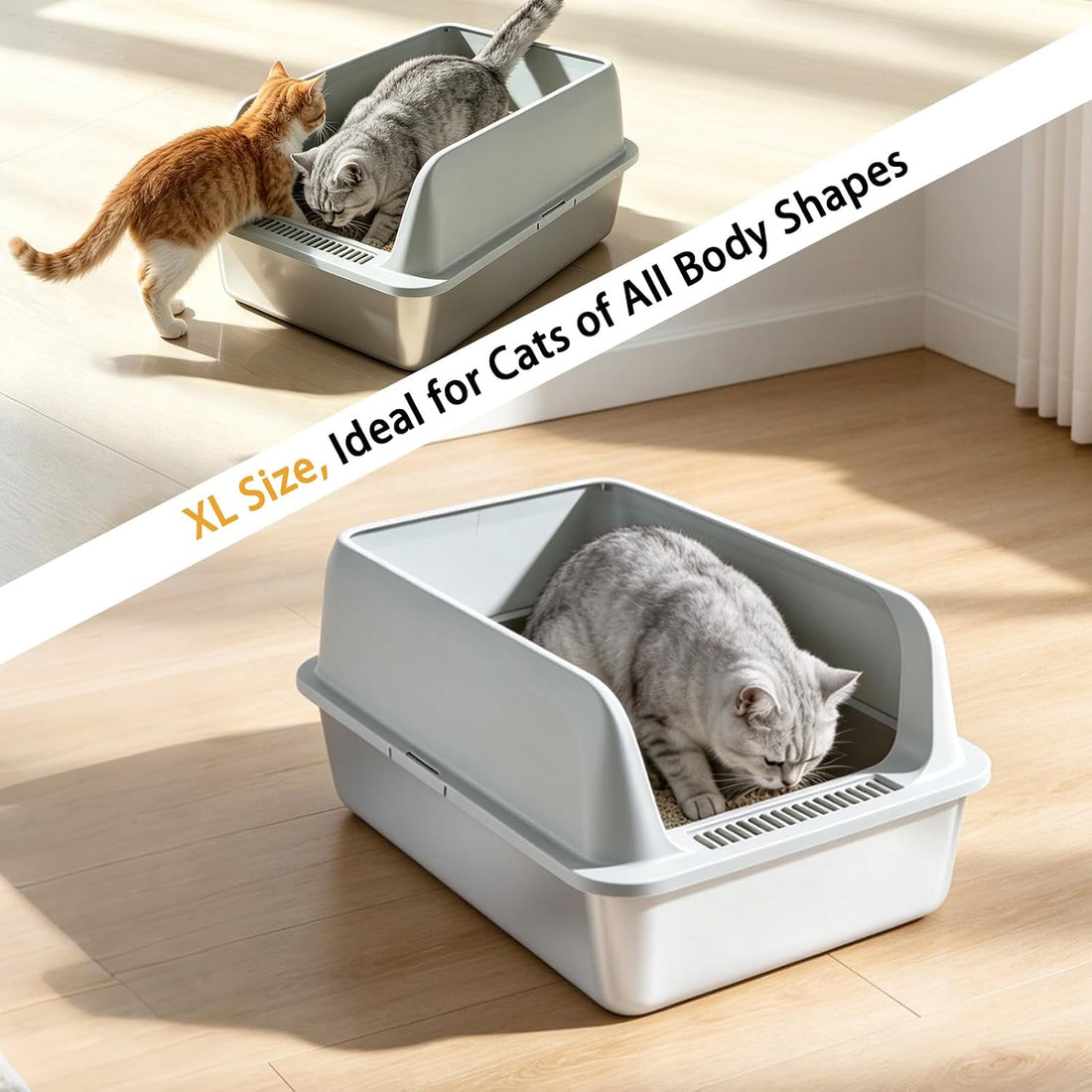 Stainless Steel Cat Litter Box
