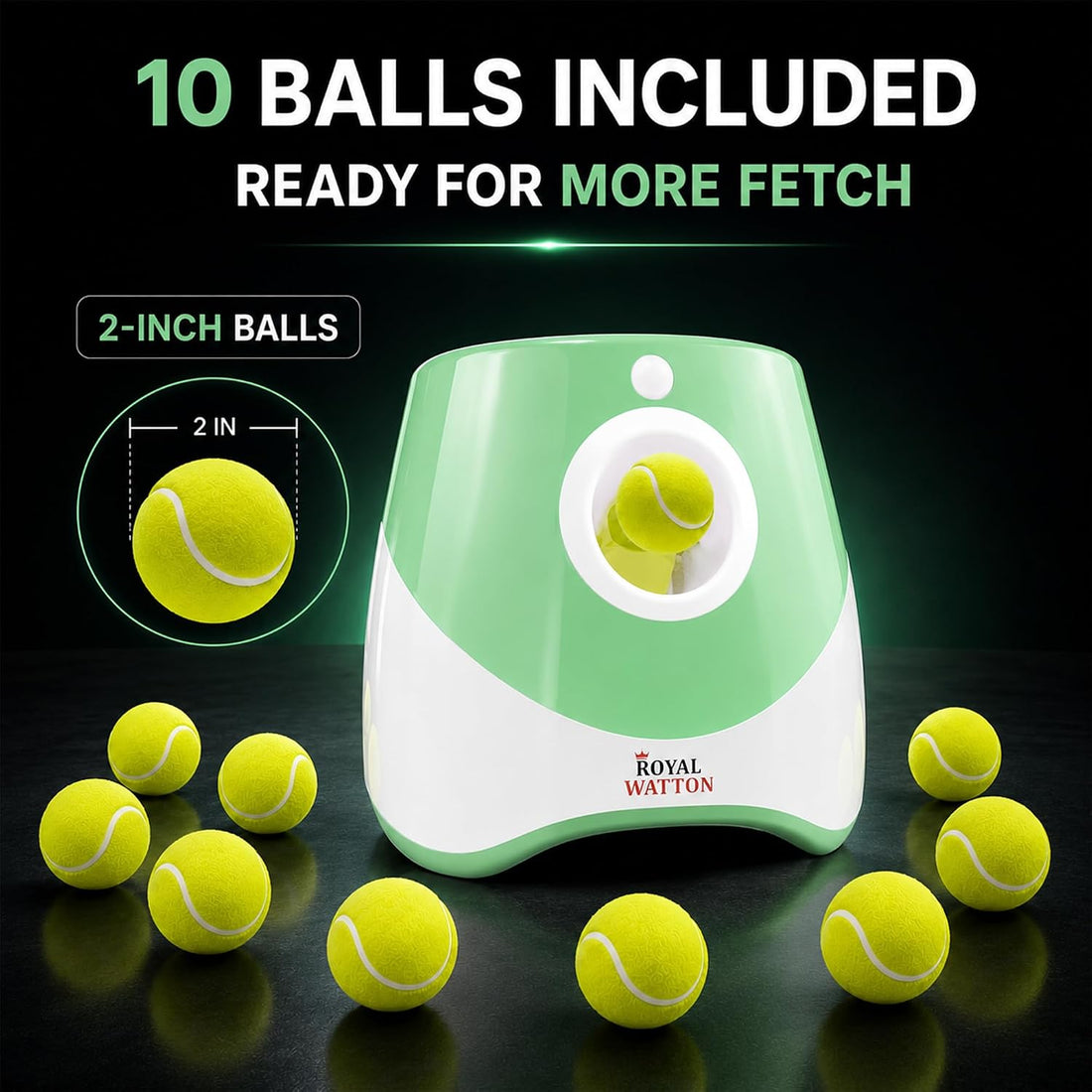 Automatic Dog Ball Launcher for Dogs with 10 Balls