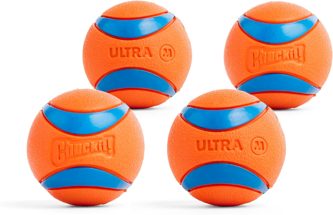 Chuckit! Ultra Rubber Dog Ball, Floating Fetch Toy, Medium 2.5-in