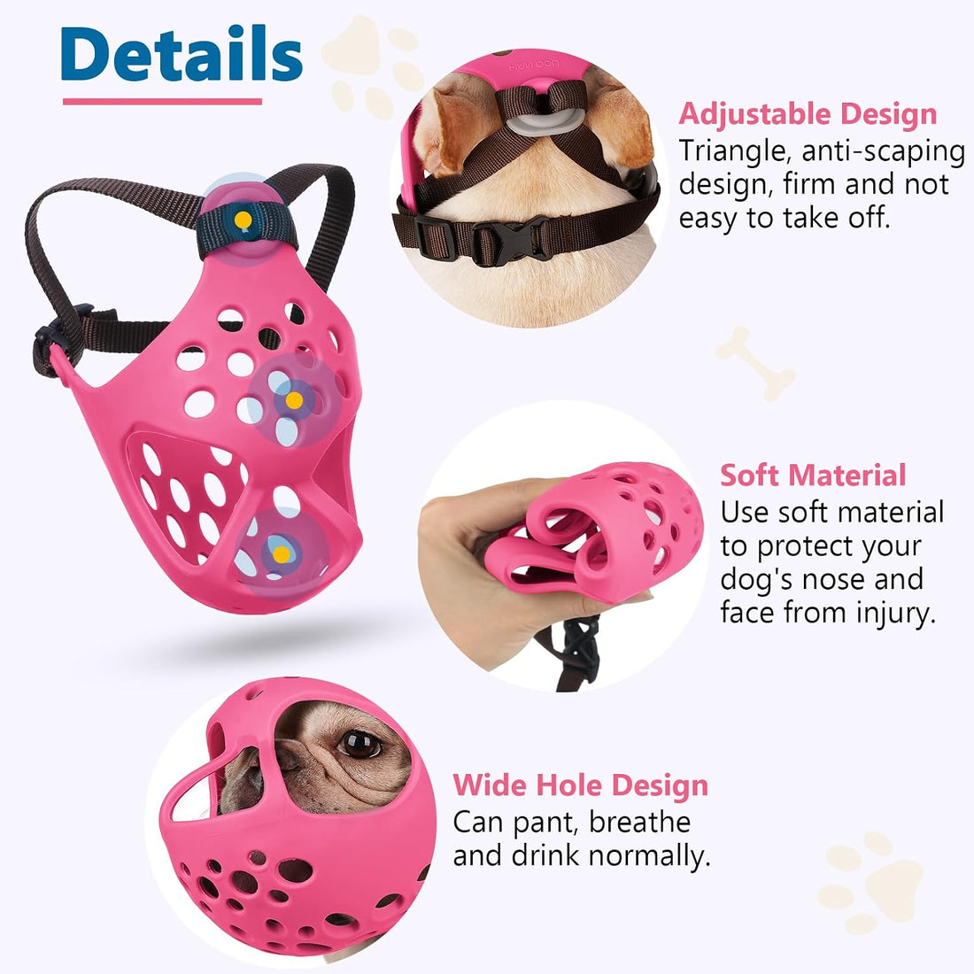 BARKLESS French Bulldog Muzzle