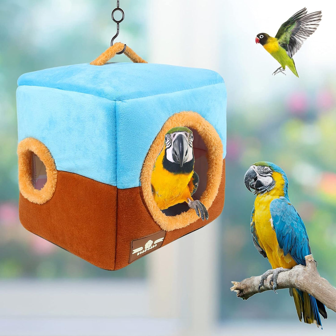 GINDOOR Large Size Parrot Nest House