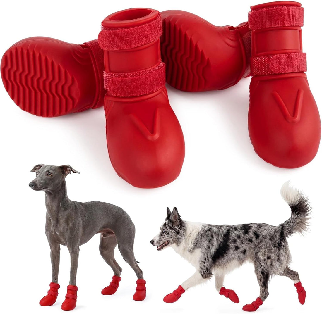 4Pcs Summer Dog Shoes for Hot Pavement