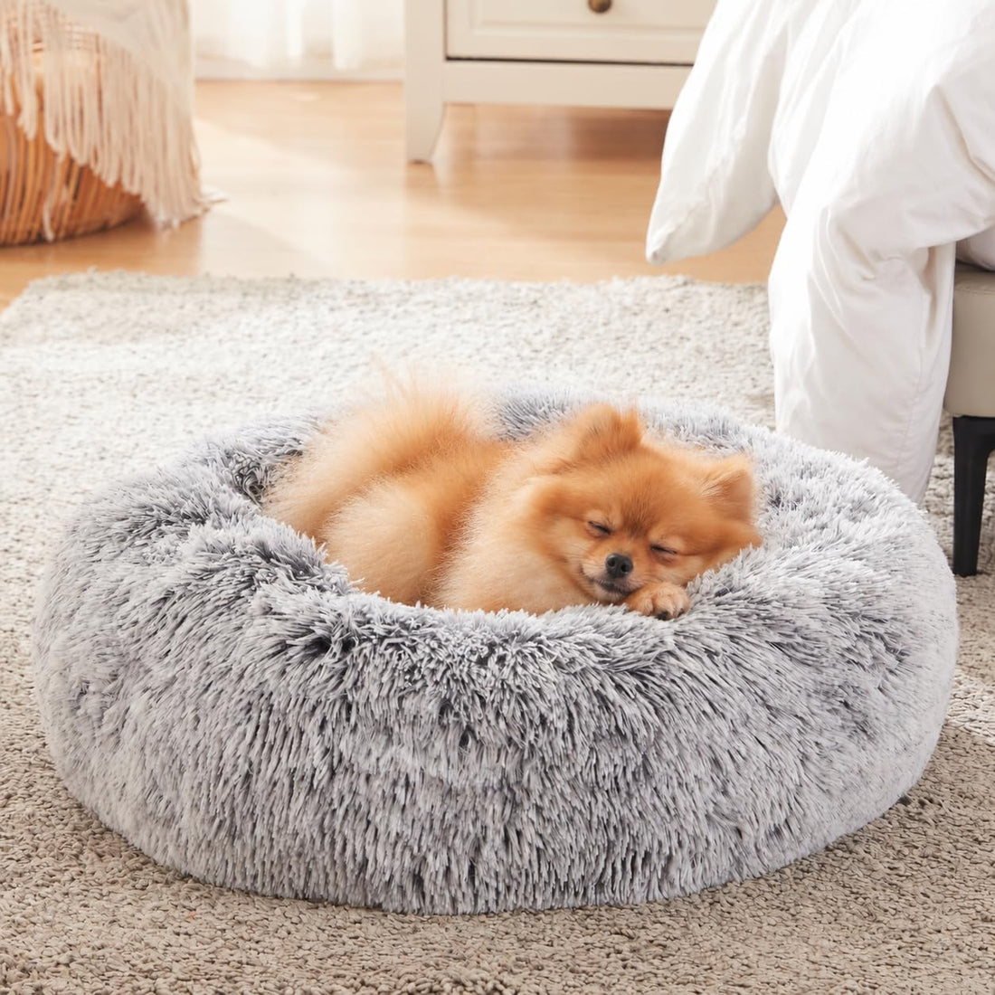 WESTERN HOME WH Calming Soft Round Dog & Cat Bed