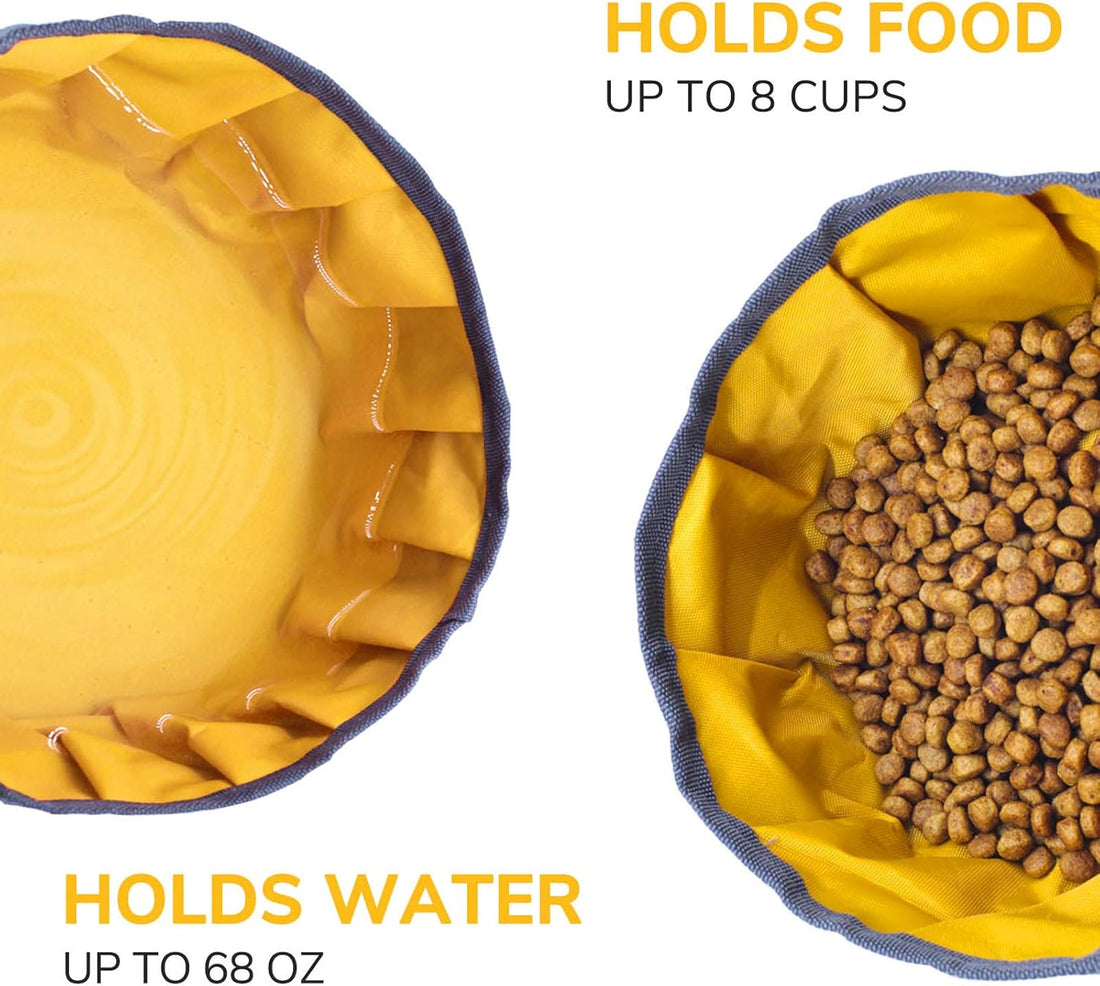 LumoLeaf Collapsible Dog Travel Bowl