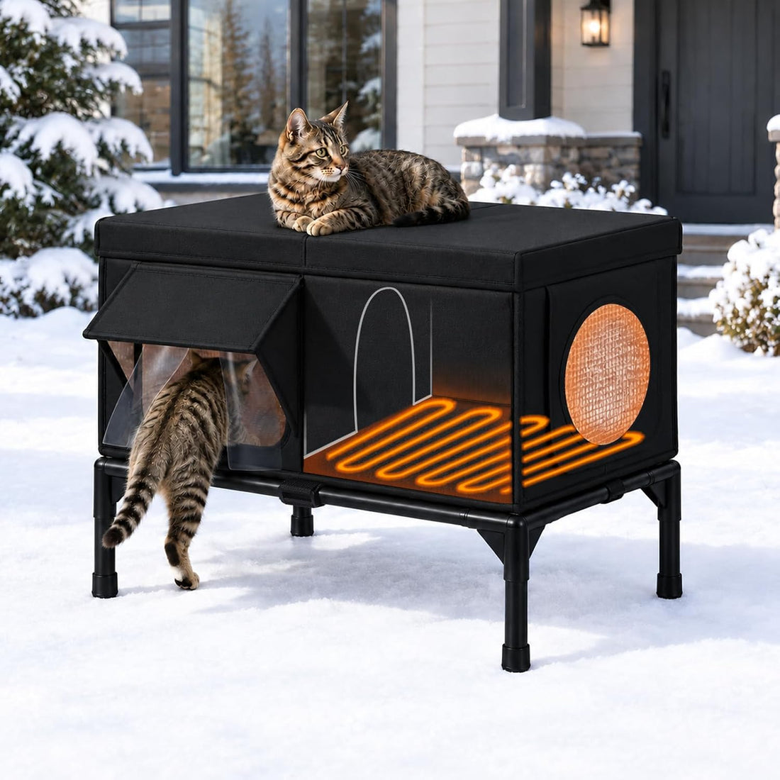 Outdoor Cat House Weatherproof