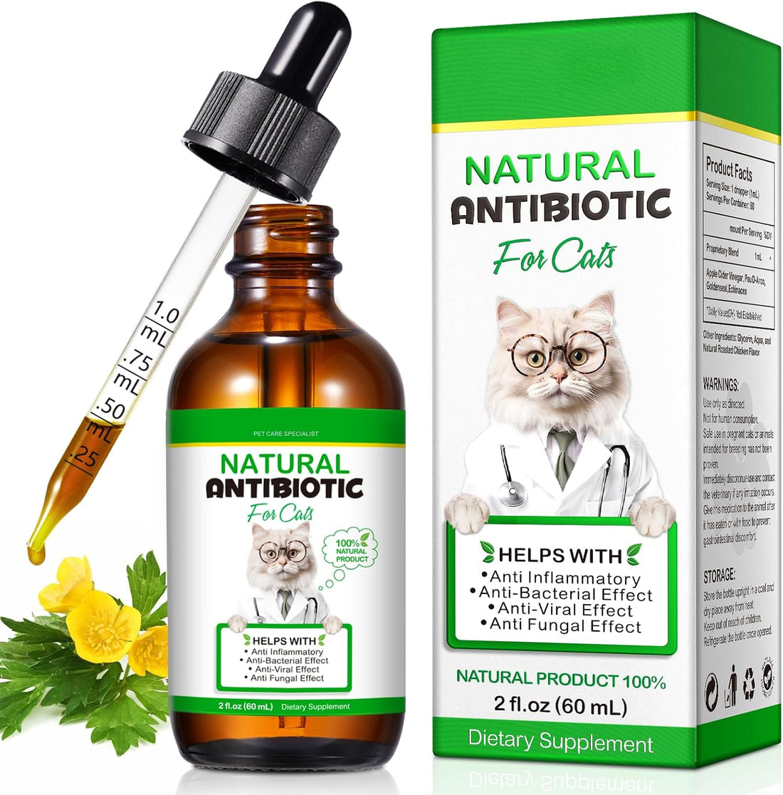 60ml Cat Antibiotics for Infections Antibiotics for Cats Cat