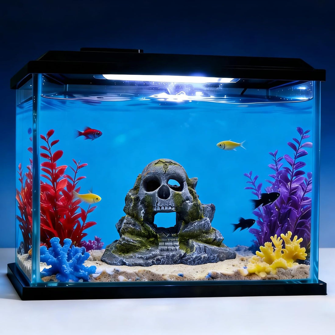 Aquarium Decoration Beta Fish Shrimp Reptile Rocks Hiding Cave