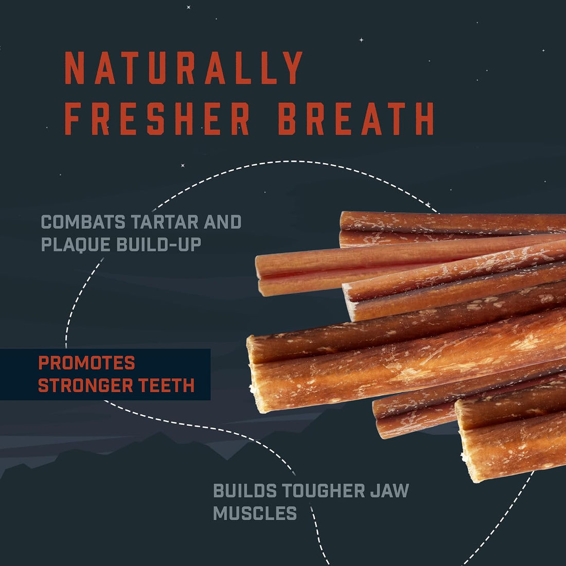 Wild Wolf 12-inch Angus Bully Sticks Healthy, All-Natural