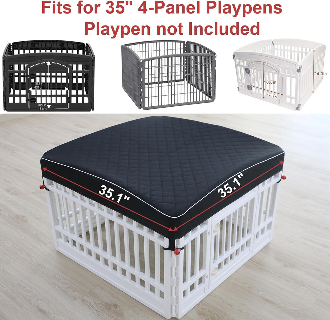 Dog Pen Cover Dog Playpen Cover for Pets,Provide Shade and Security