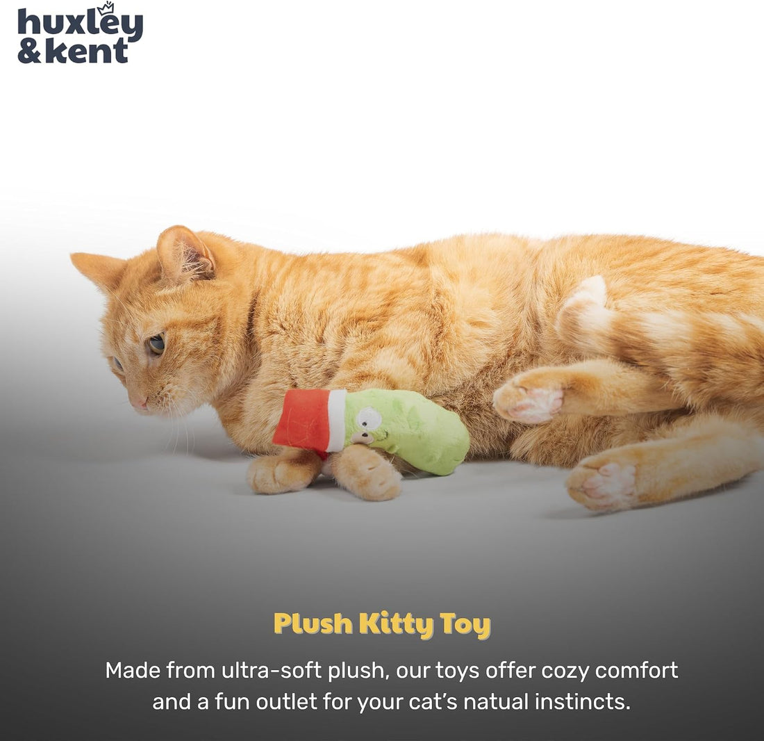 Huxley & Kent Plush Cat Toy - Holiday Interactive Catnip Toy for Cats