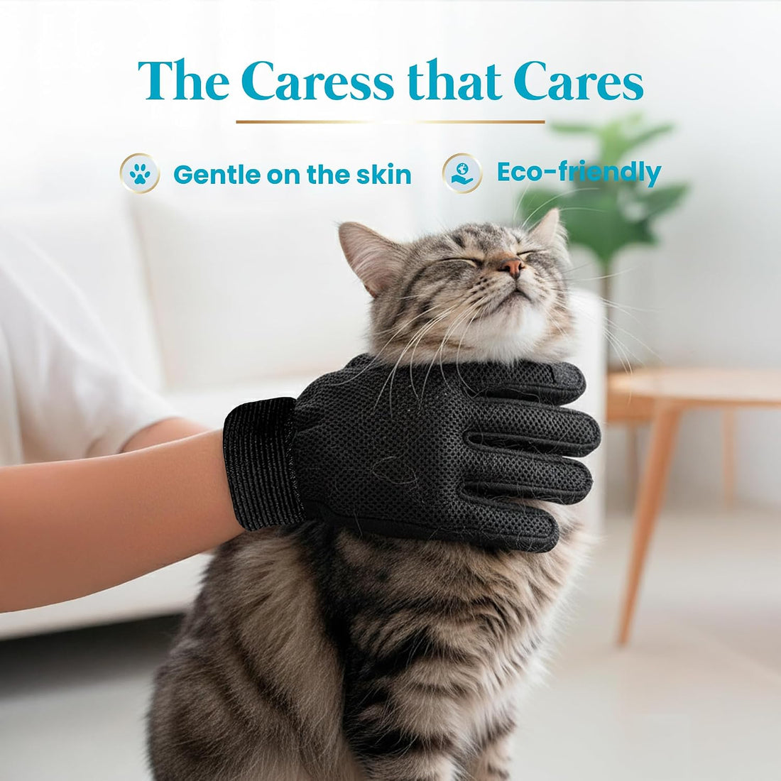 LVGSUN Cat Grooming Gloves for Shedding