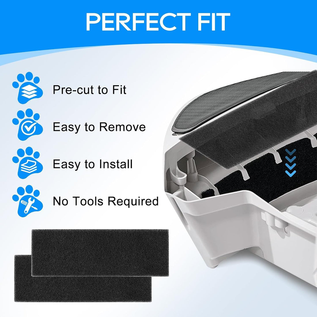 Activated Carbon Filters for Cat Litter Box 3