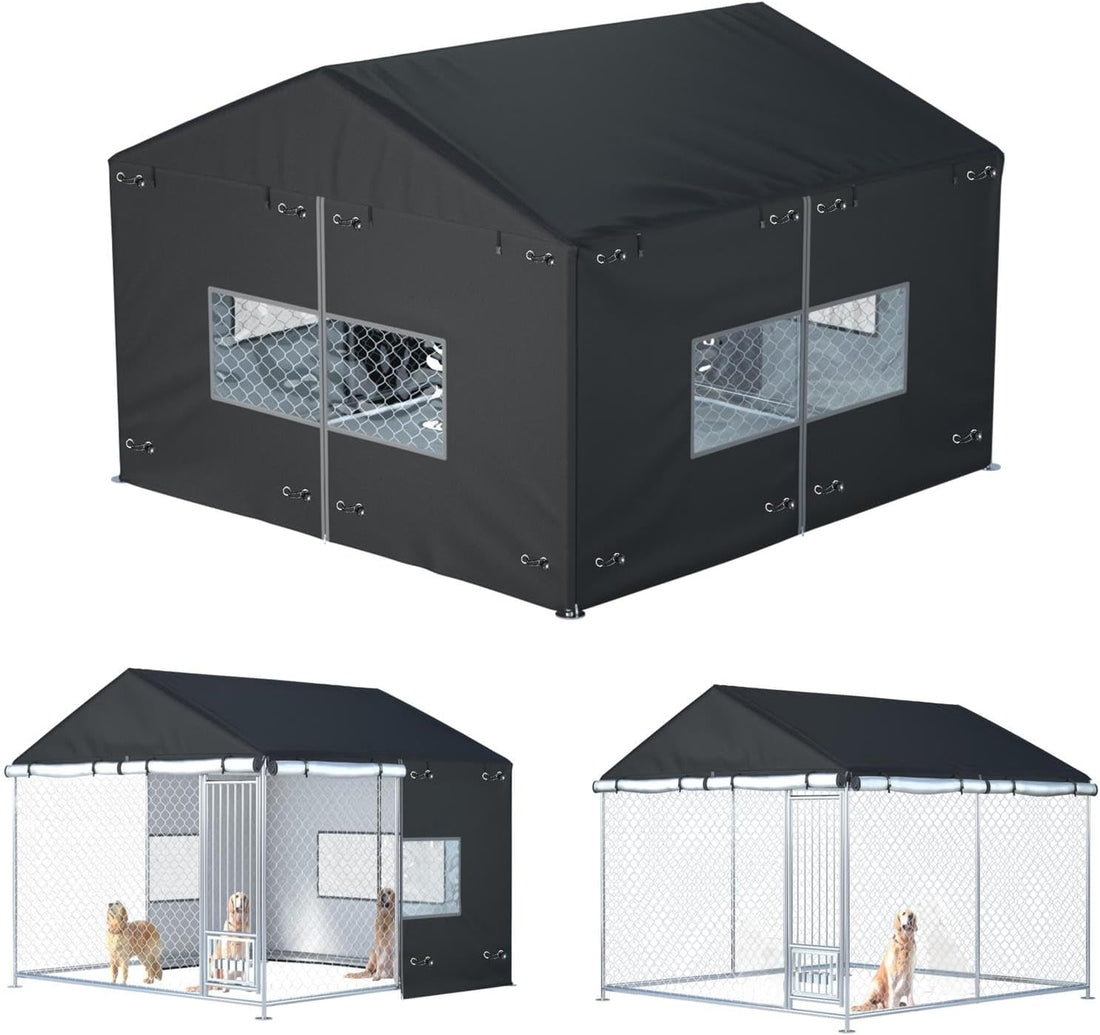 Outdoor Dog Kennel Cover 10'W x 10'L Replacement Covers