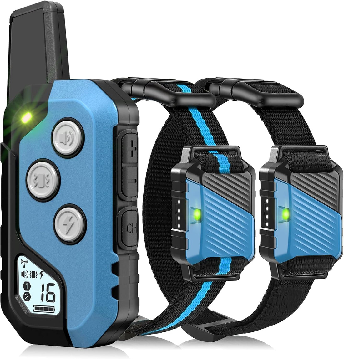 PIOUNS Shock Collar for Dogs, Dog Training Collar with Remote, 3 Modes