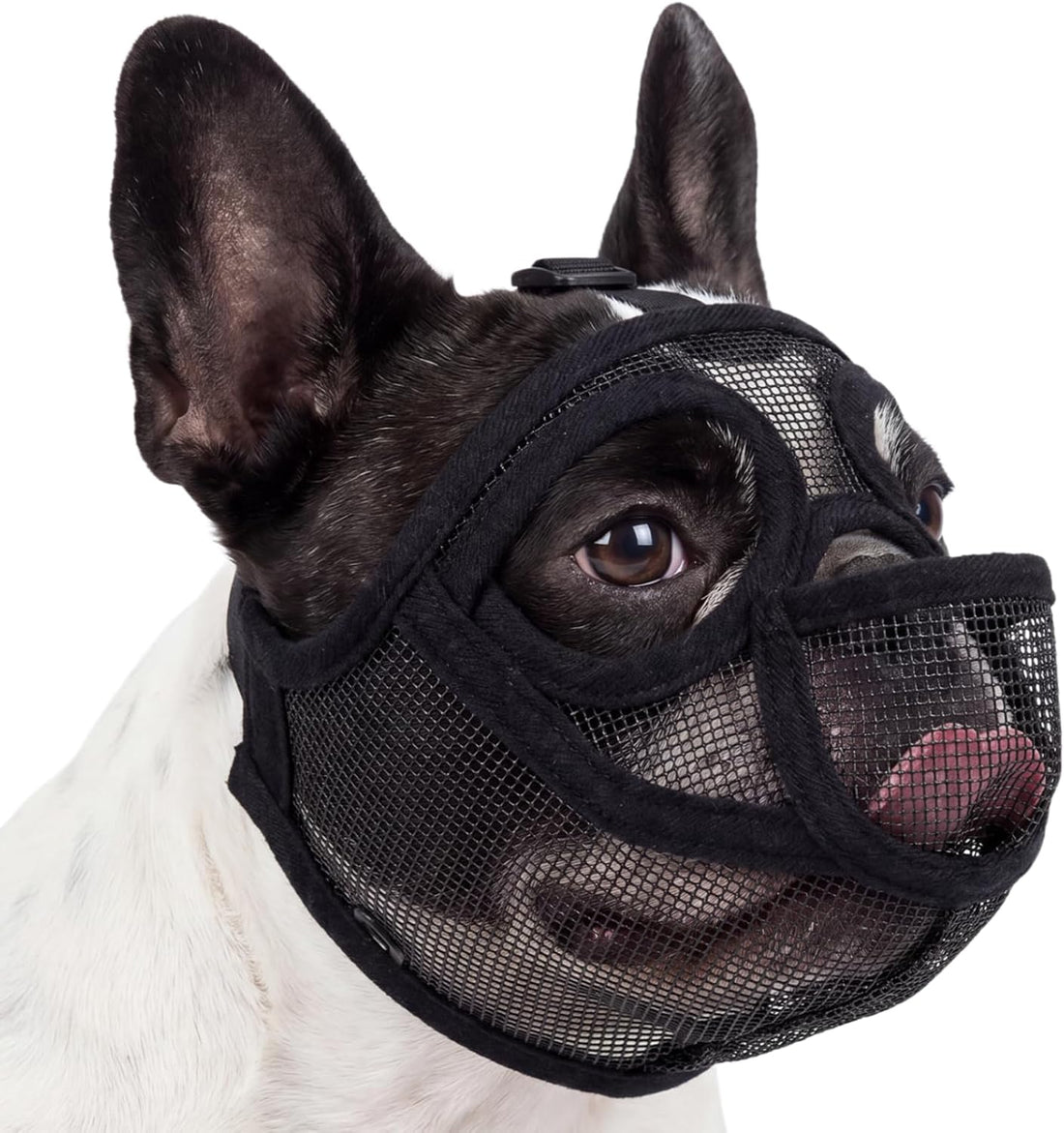 French Bulldog Muzzle, Soft Mesh Muzzle for Short Snout Dogs
