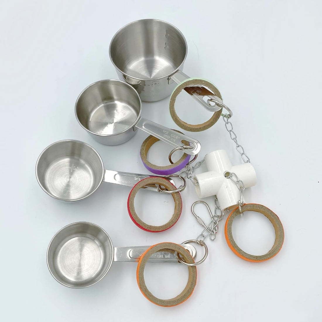 Durable Bird Parrots Pots and Bagel Toys