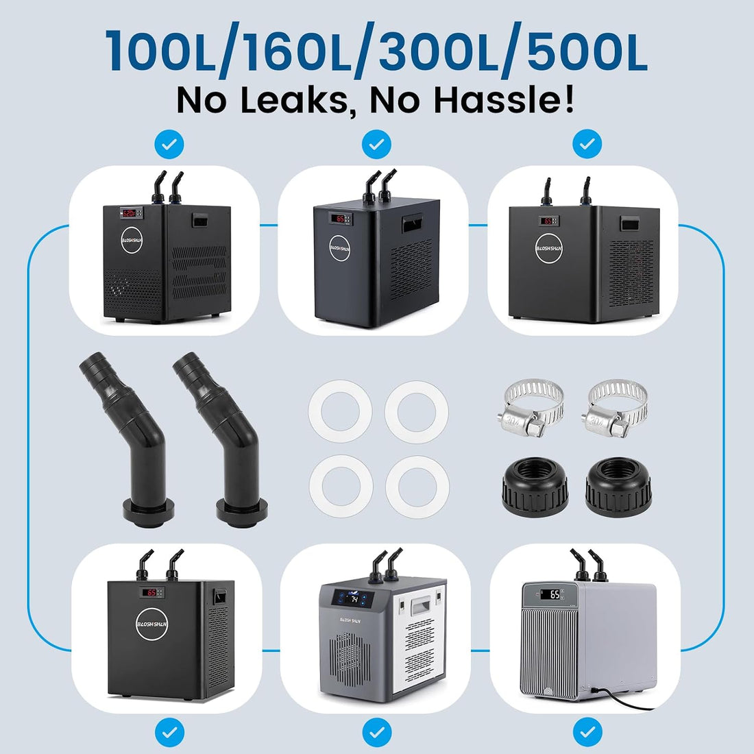 BAOSHISHAN Aquarium Chiller Fitting Kit