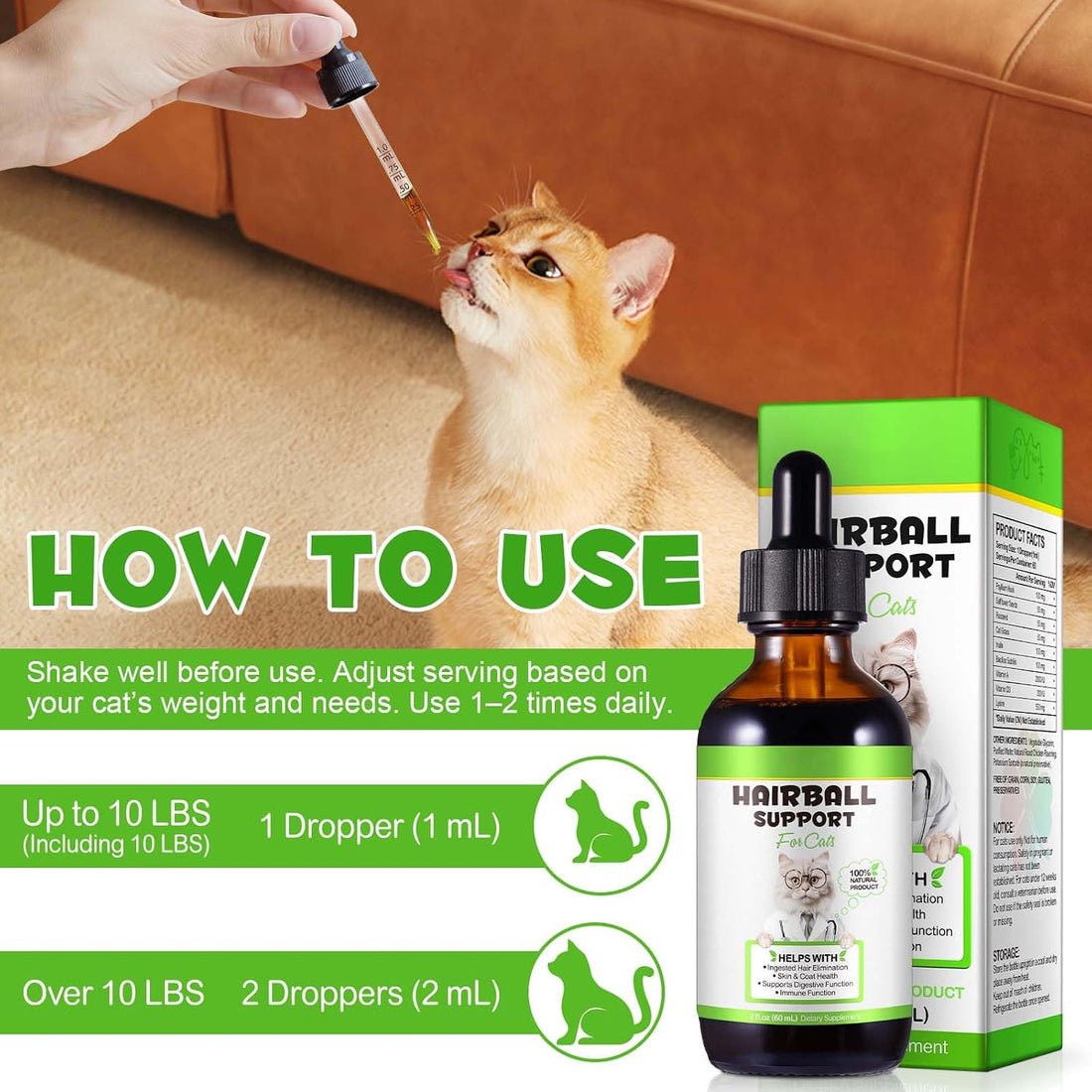 NBTREKTIE Hairball Treatment for Cats