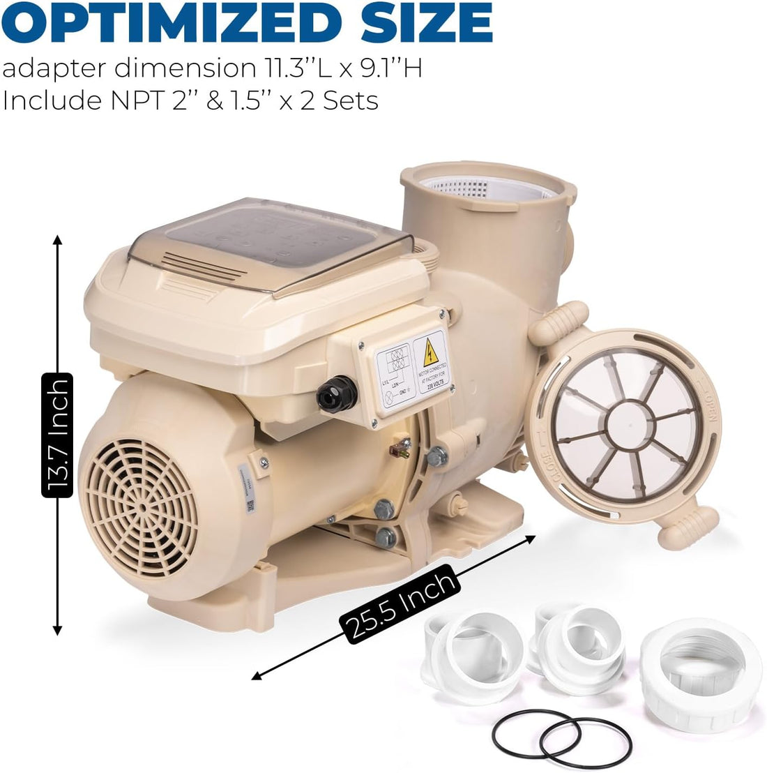 XtremepowerUS SuperFlow Variable Speed High-Flo Pool Pump In-Ground