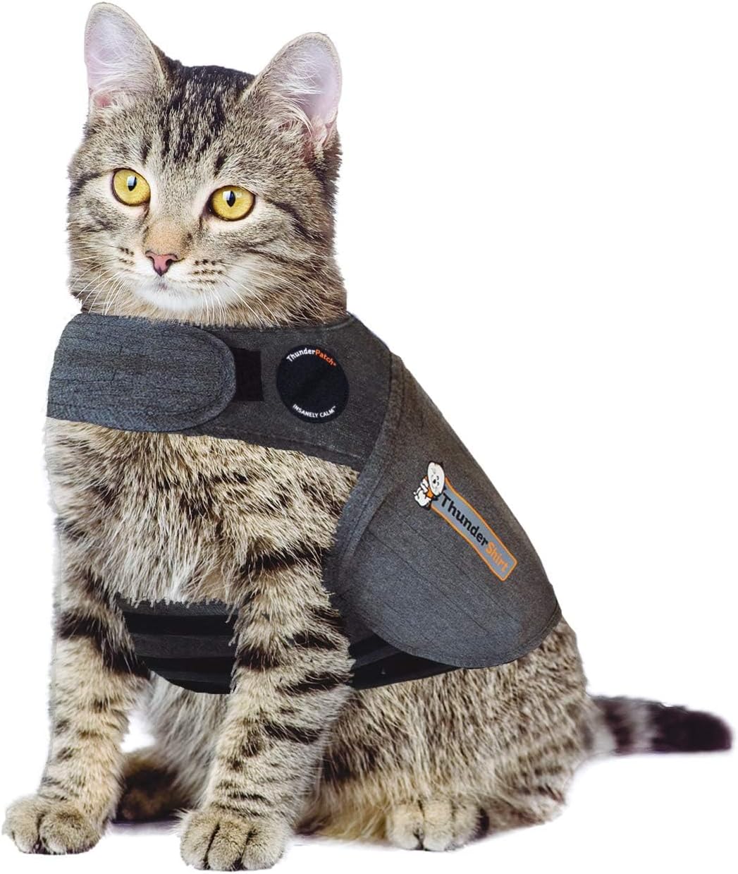 Thundershirt Classic Cat Anxiety Jacket, Heather Gray, Medium, THU-009