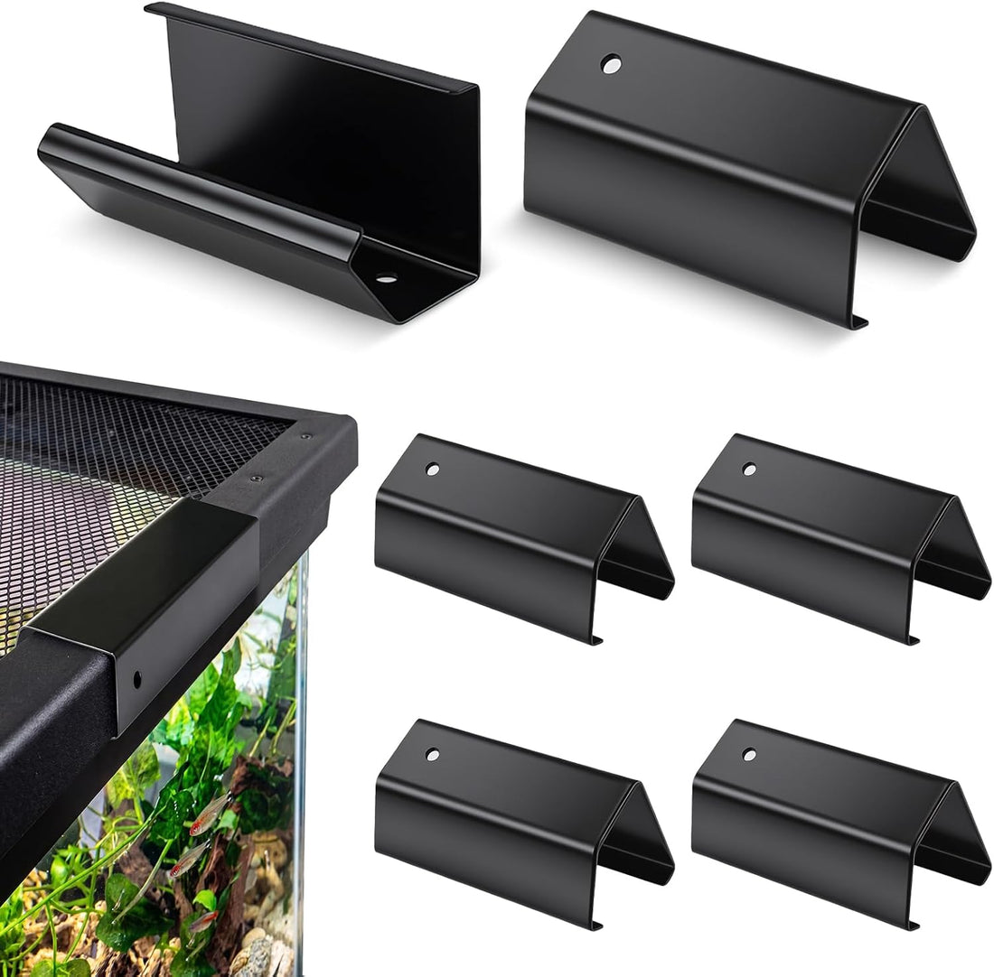 Reptile Terrarium Covers Heavy Duty Screen Clips 6 Pack for 5-29