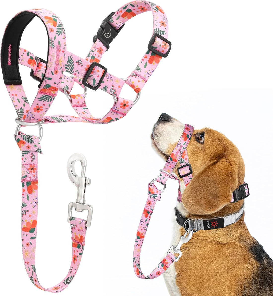 HIGO Dog Head Collar, Adjustable Head Collar for Dogs