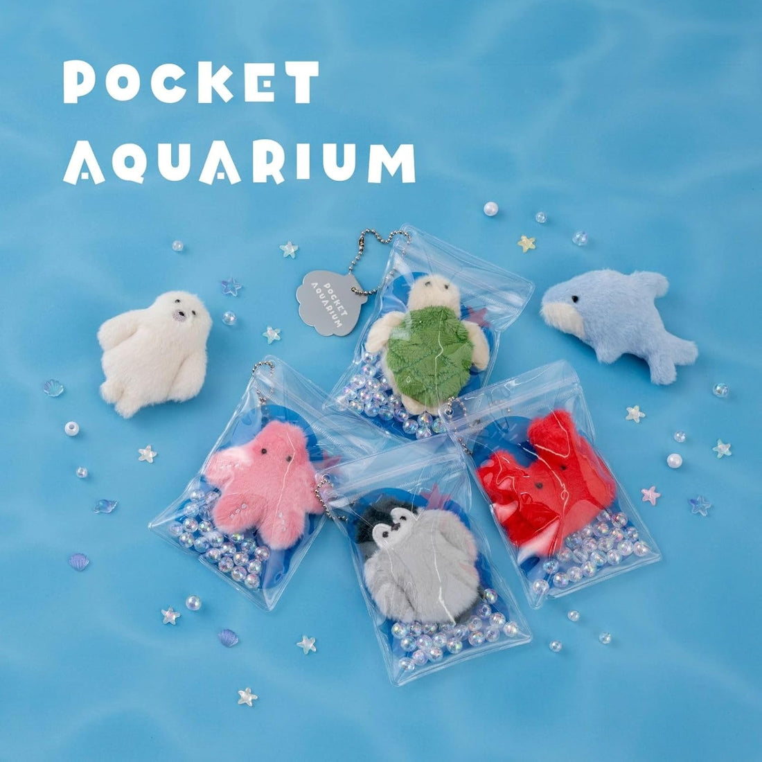 Ribuha Ao 47901-20 Mascot Charm, Pocket Aquarium, Crab, Cute