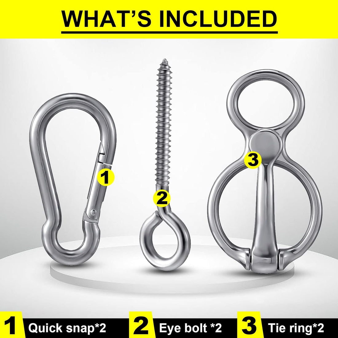 Dunzy 2 Sets Horse Tie Ring, Horse Tack and Supplies Horse Training