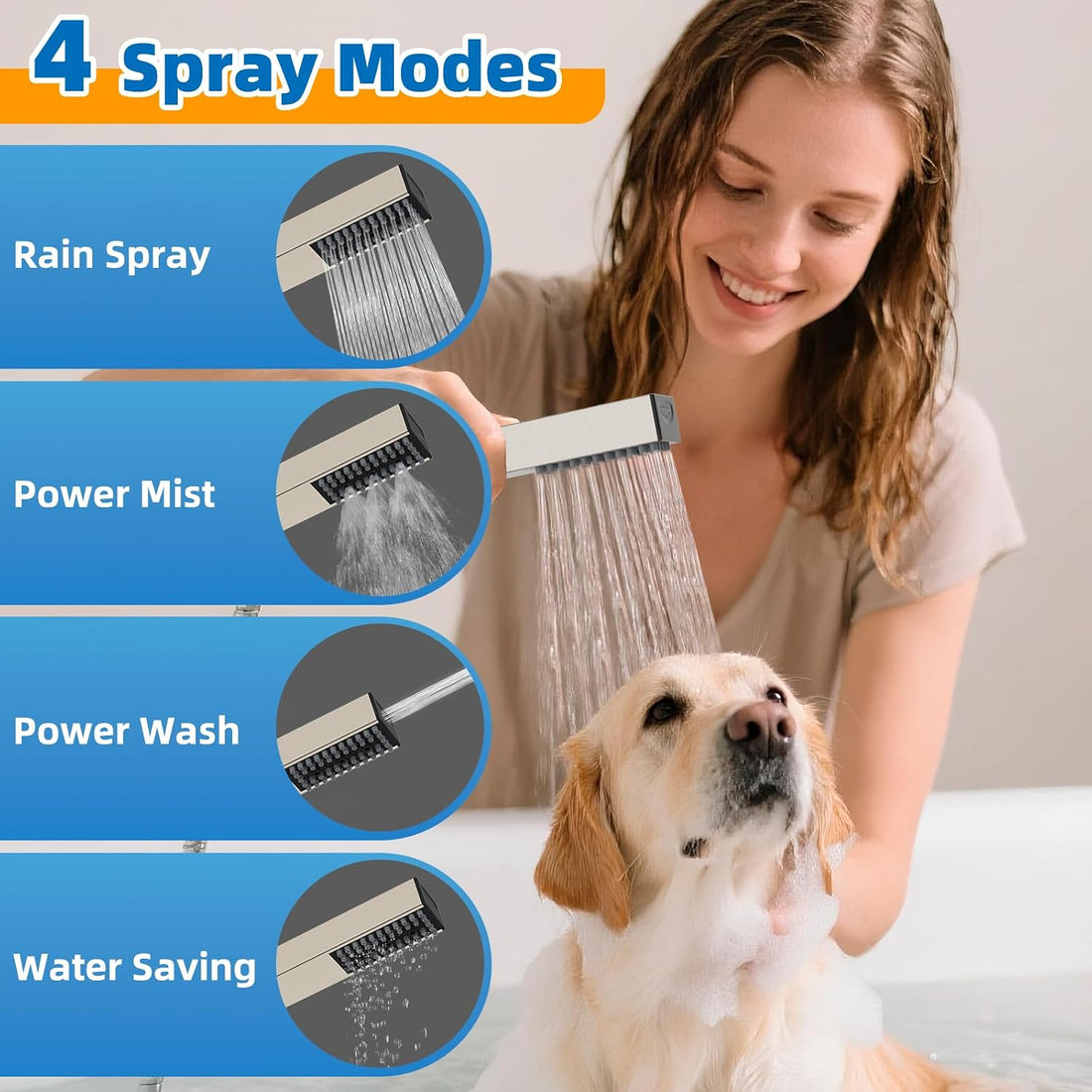 Hibbent cUPC Certified All Metal Dog Sprayer Attachment Set