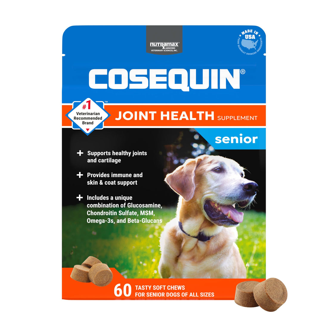 Nutramax Cosequin for Senior Dogs Joint Health Supplement