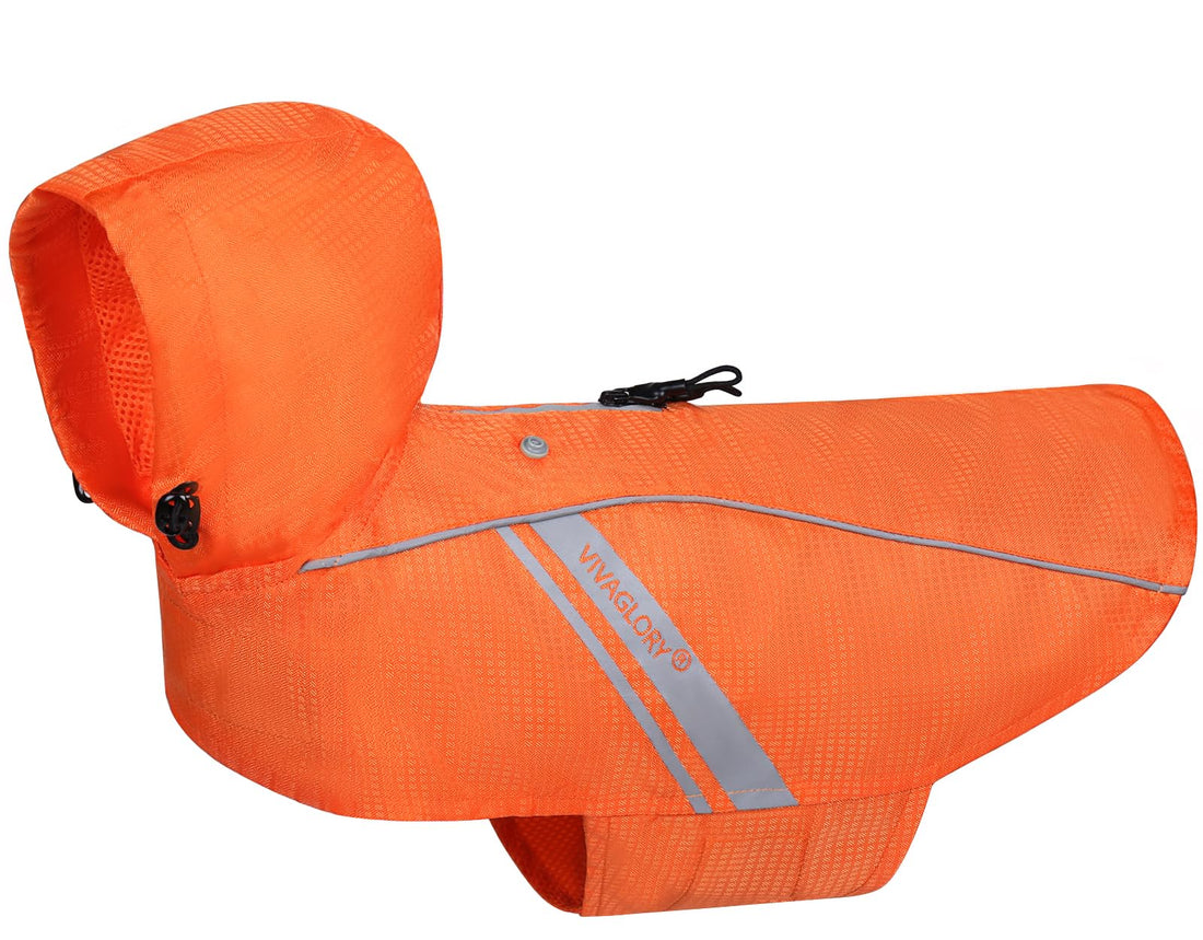 VIVAGLORY Wetoff Dog Raincoat, Rain Coat for Dog All Seasons Adventure