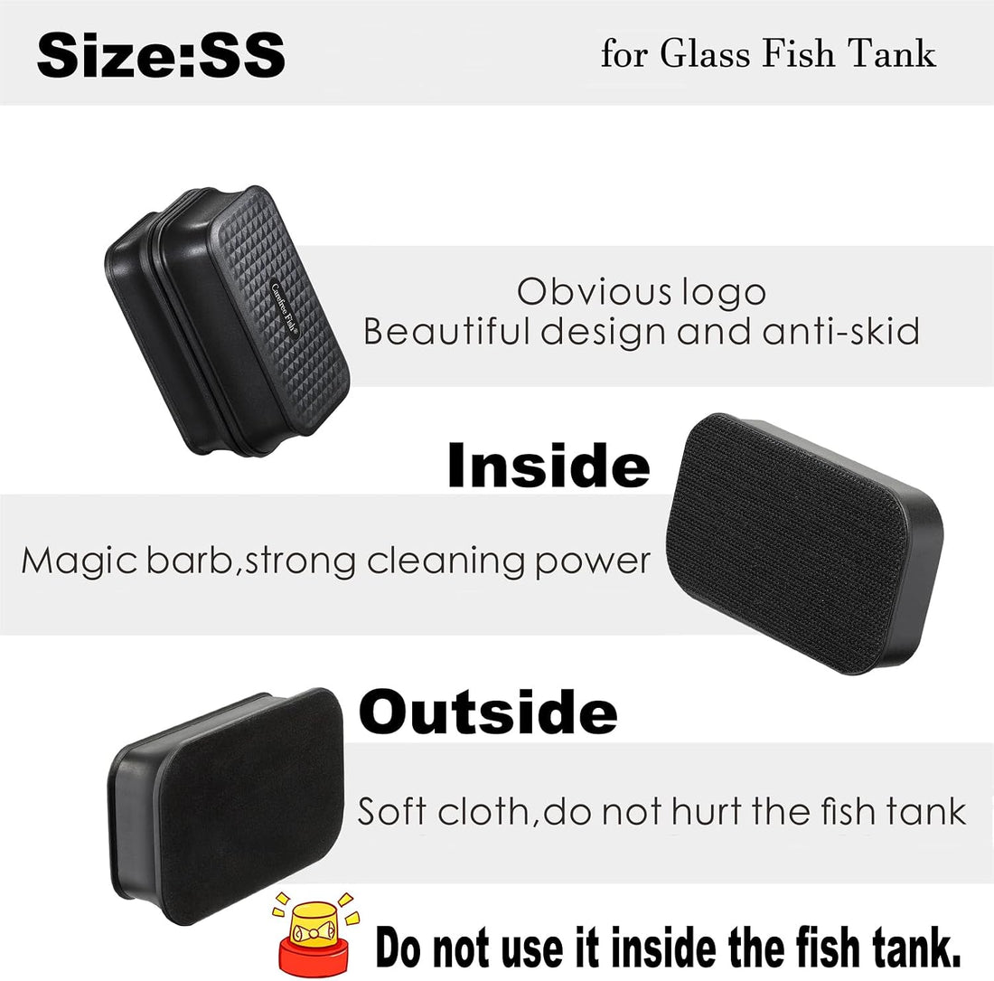 Carefree Fish Aquarium Small Magnetic Cleaner for Glass Fish Tank