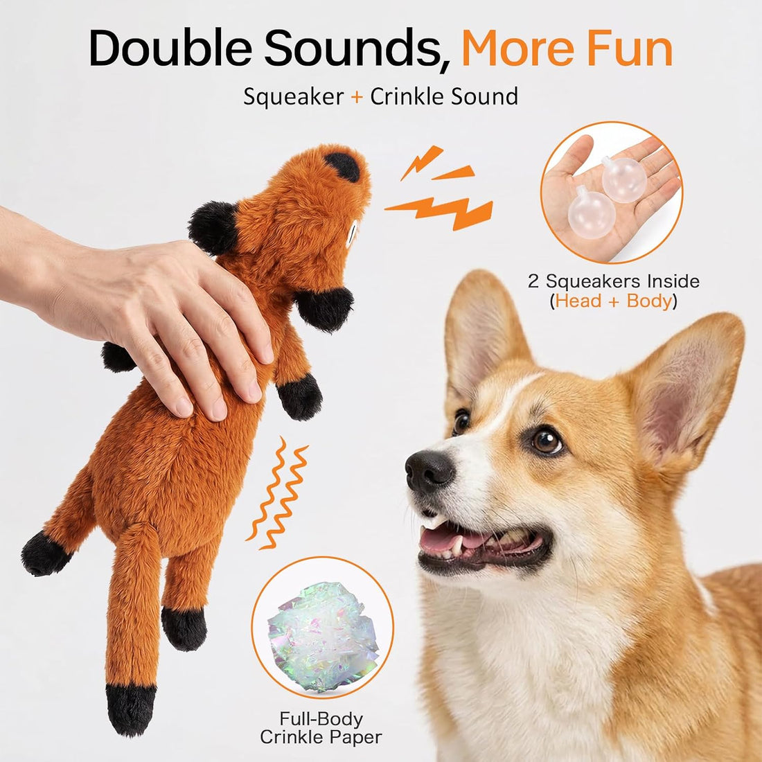 5-Pack Unstuffed Dog Toys - Keep Dogs Busy Without the Mess