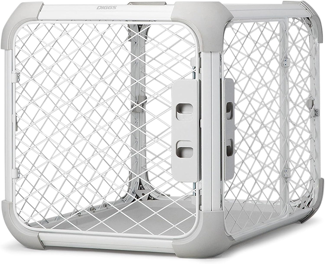 Diggs Evolv Modular Dog Crate for Dogs 18-22" Tall, Ash, Intermediate