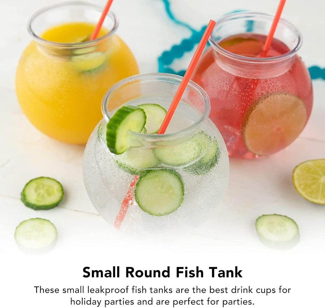 Plastic Fish Bowl, Unbreakable Small Round Fish