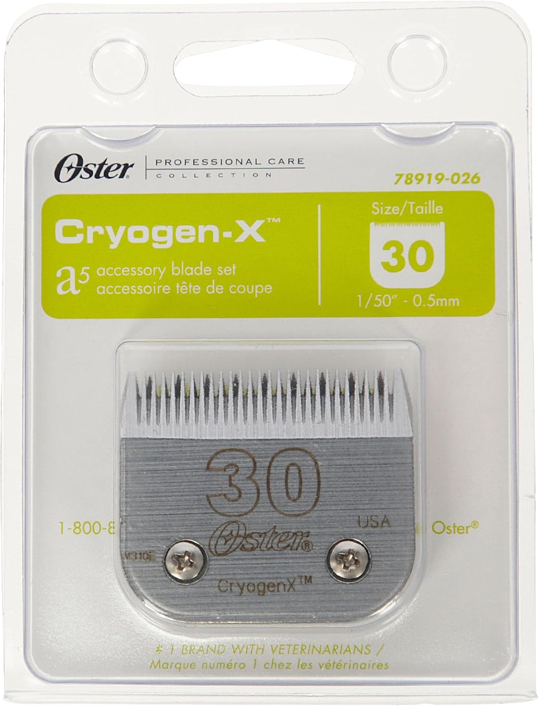 Oster CryogenX Professional Pet Clipper Blade, Size 50