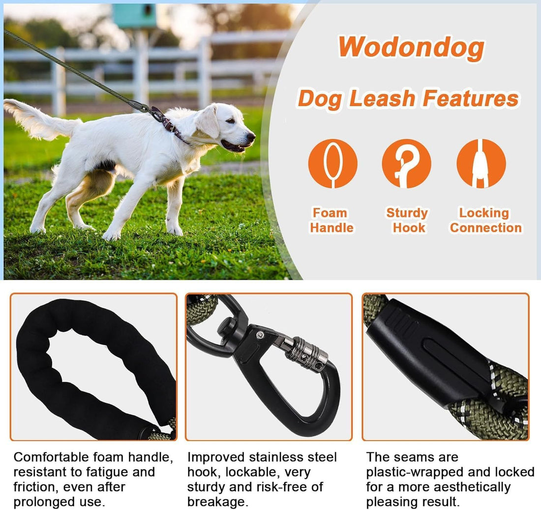Long Leash for Dog Training 6FT/ 10FT/ 15FT/ 30FT/ 50FT/ 100FT