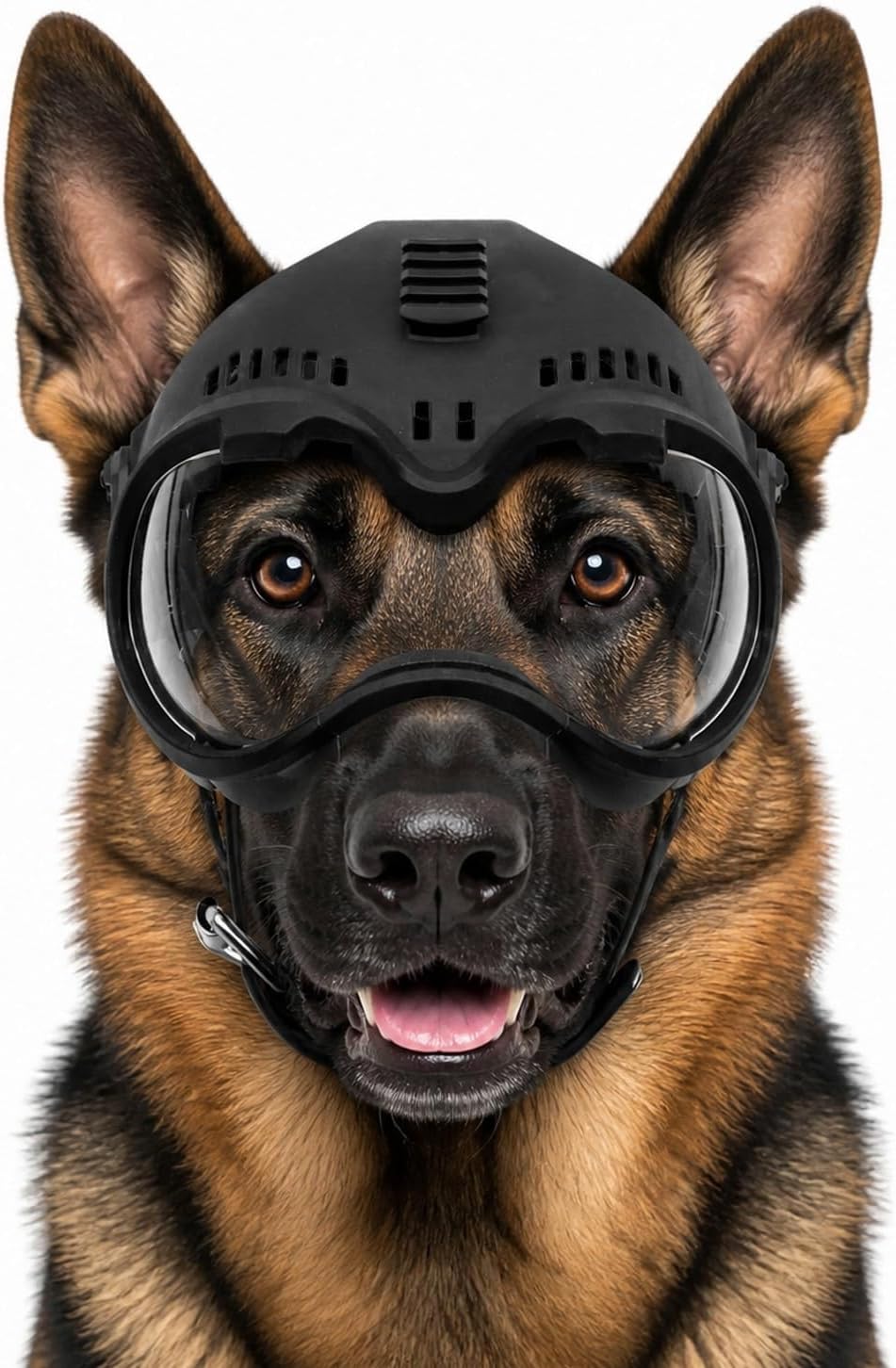 K9 Tactical Dog Helmet with Goggles, Earmuffs Protection Set