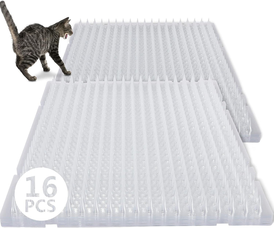 Nuanchu 16 Pack Cat Mat with Spikes, Pet Deterrent Outdoor